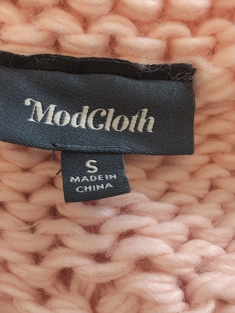 Modcloth Light Pink Popcorn Bobble Knit Cardigan - Picture 3 of 3
